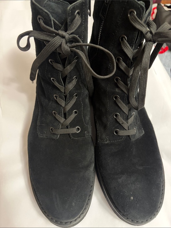 Vince Black Suede Lace-Up Combat Men’s Boot Size 11 main image 9